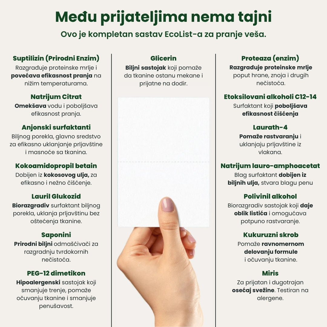 EcoList Za Veš
